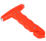 Car emergency hammer with knife to cut seat belt